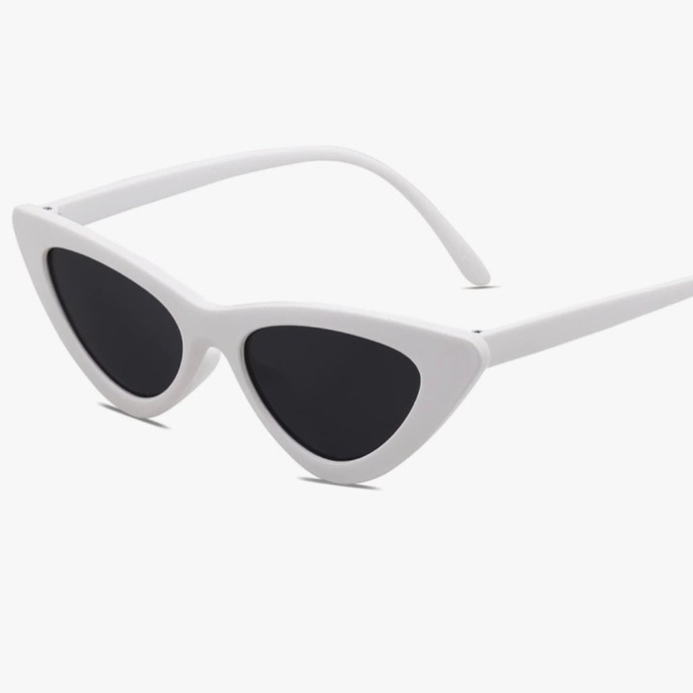 SOJOS Retro Vintage Narrow Cat Eye Sunglasses Plastic Frames Cardi
